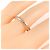 Alliance de mariage Cartier en platine - vue 4