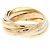 Anello Cartier Trinity in oro rosa bianco e giallo D'oro