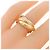 Anello Cartier Trinity in oro bianco rosa e giallo D'oro - vista 4