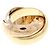 Anello Cartier Trinity in oro rosa bianco e giallo D'oro
