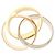 Anello Cartier Trinity in oro rosa bianco e giallo D'oro - vista 3