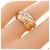 Anello Cartier Trinity in oro rosa bianco e giallo D'oro - vista 4