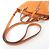 Bolsa de Mão Gucci Micro GG em Couro Laranja - vista 6