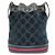 Borsa a tracolla Gucci 574960 9JTNT in velluto blu e pelle - vista 2