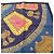 Hermès Foulard Hermes Petit Carré 45 Poste et Cavalerie Multicolore Blu navy - vista 4