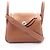 Hermès Bolso de Hombro Hermes Lindy Mini Gold Castaño