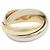 Anillo Cartier Trinity Plata Dorado - vista 2