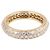 Cartier Pave Diamond Band Ring Golden - view 2