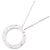Cartier Love Circle Diamantenhalskette Silber