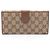Gucci GG Canvas Bi-fold Geldbörse Braun Beige