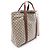 Borsa Tote Gucci GG Supreme Sherry Line Marrone Multicolore Beige - vista 2
