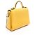 mala de mão 2-Way Gucci Interlocking G em couro amarelo - vista 2