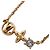 Collar Petit de Louis Vuitton en strass chapado en oro Dorado