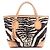 Saco Tote Gucci Marrakech Preto Branco Bege