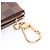 Louis Vuitton Pochette Clé Damier Ebene Leather Coin Purse Castaño - vista 7