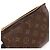 Louis Vuitton Double Zip Pochette Marrone Beige - vista 7