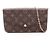 Louis Vuitton Pochette Felicie Monogram Shoulder Bag Marrone