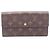 Louis Vuitton Monogram Bi-fold Long Wallet Brown