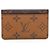 Louis Vuitton Porte Cartes Simple Monogram Reverse Business Card Holder Castaño