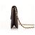 Chanel Vintage Clutch mit Kette aus gestepptem Leder Small Braun - Ansicht 3