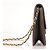 Chanel Vintage Clutch mit Kette aus gestepptem Leder Small Braun - Ansicht 4