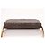Chanel Vintage Clutch mit Kette aus gestepptem Leder Small Braun - Ansicht 5