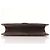 Chanel Vintage Clutch mit Kette aus gestepptem Leder Small Braun - Ansicht 6