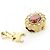 Pulseira com pingente Louis Vuitton LV Dynasty Vermelho - vista 5