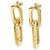 Pendientes Louis Vuitton Double II Maillon PM Dorado - vista 2