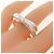 Ring Hermès Anello a Fascia Hermes Vertige in Argento 925, Misura 52 (US 6.5) - vista 5