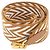 Hermès Hermes Sangle Zigzag 077729CC Strap Marrone Bianco D'oro