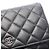 Chanel Matelassé Schultertasche aus schwarzem Lammleder - Ansicht 9