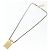 Pendentif chaîne longue en métal Chanel CC en forme de flacon de parfum avec cuir, cristaux et fausses perles Doré - vue 2