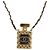 Pendentif chaîne longue en métal Chanel CC en forme de flacon de parfum avec cuir, cristaux et fausses perles Doré - vue 5