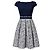 Carolina Herrera Abito blu navy stampato