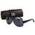 Dolce & Gabbana DG2056 – Shield Y2K Sonnenbrille – Made in Italy – D&G Etui Schwarz