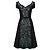 Abito nero Carolina Herrera con perline