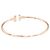 Pulsera Tiffany & Co., colección "Tiffany T", modelo "Wire", oro rosa. - vista 2