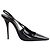 Autre Marque Saint Laurent Absatzschuhe aus schwarzem Lackleder Größe 40