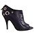 Tacchi Moschino in pelle viola Porpora