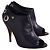 Tacchi Moschino in pelle viola Porpora - vista 3