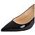 Décolleté Christian Louboutin in vernice nera - vista 5
