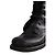 Stivaletti stringati in pelle nera Louis Vuitton Nero - vista 5