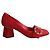 Dolce & Gabbana Red Cloth Heels