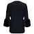 Michael Kors Collection Black Mink Kaschmir-Pullover mit Bündchen Schwarz - Ansicht 3