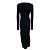 Vestido midi de punto acanalado de manga larga Altuzarra Black Negro - vista 3