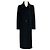 Casaco longo Max Mara em lã e angora preto