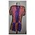 Peter Pilotto Seidenkleid mit abstraktem Print Braun Pink Blau Mehrfarben Orange Lila - Ansicht 5