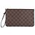 Louis Vuitton Pouch in tela Damier Ebene per Neverfull MM GM Marrone