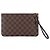 Louis Vuitton Pouch in tela Damier Ebene per Neverfull MM GM Marrone - vista 3